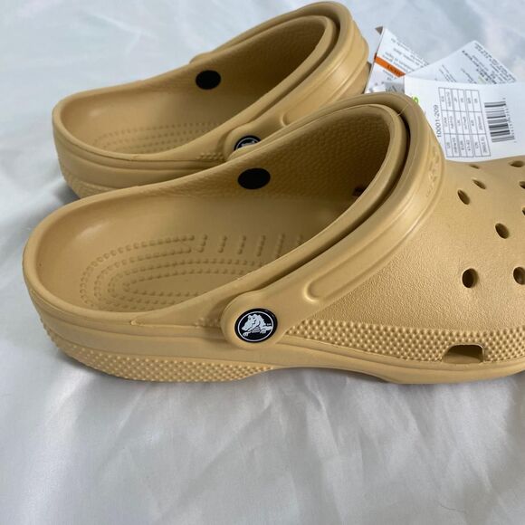 Crocs NEW Tan Cream Slippers Mens US 8 / Wmns 10 NWT - Picture 5 of 8